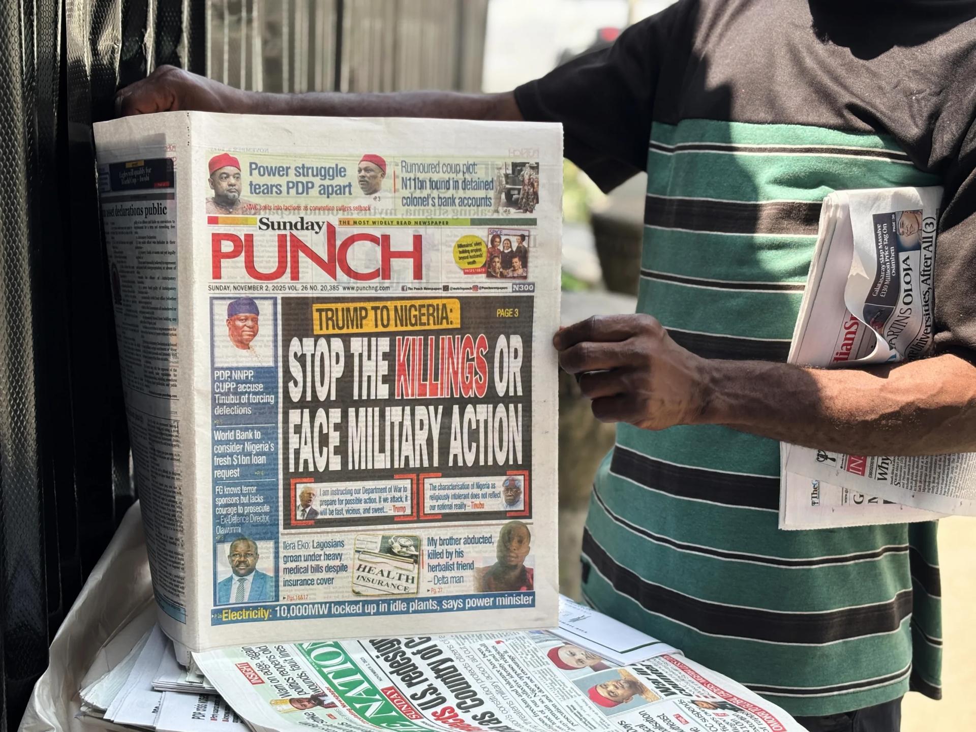 Gunmen kill at least 30 villagers and abduct others during raid in northern Nigeria