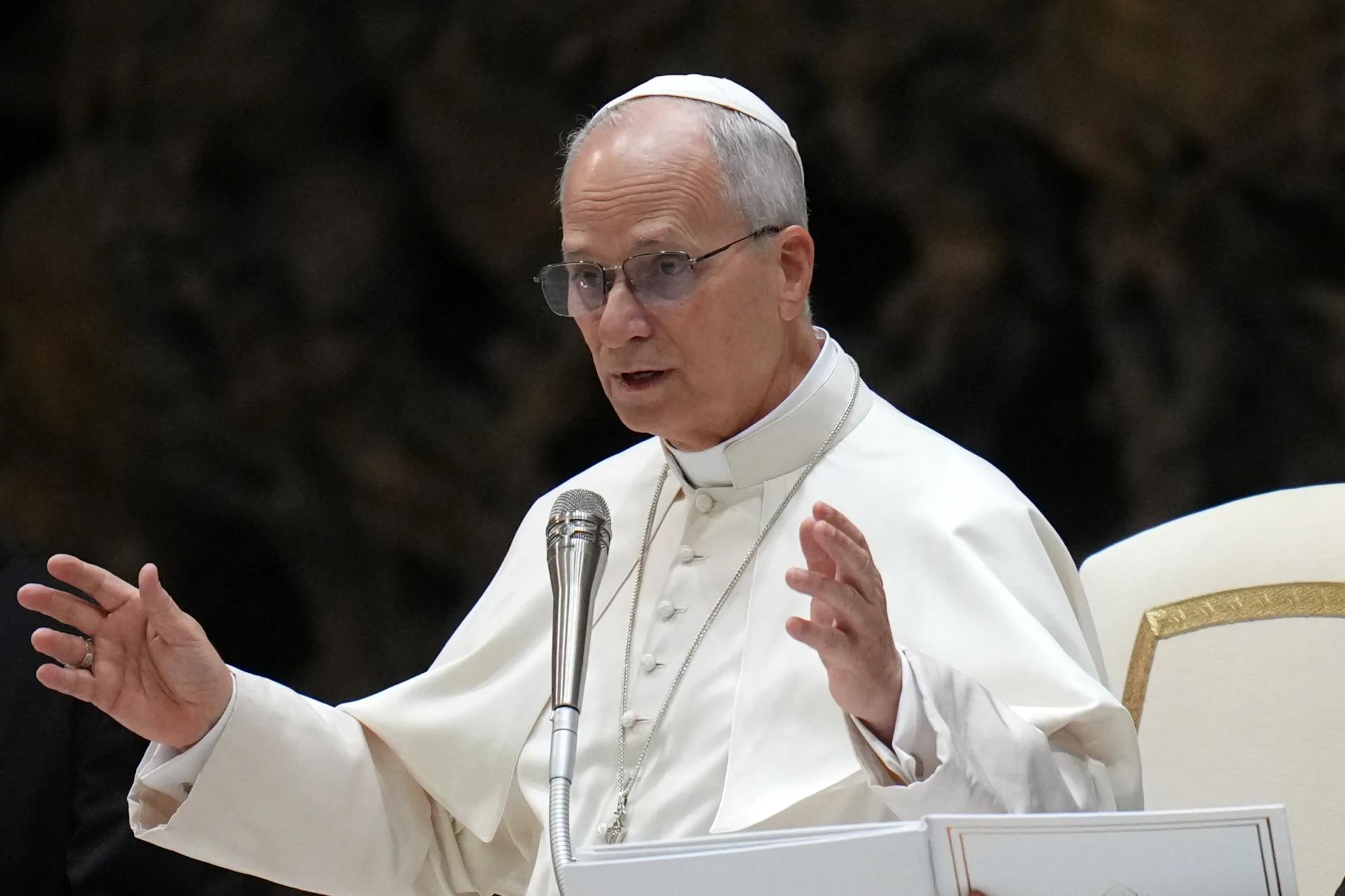 The pope in a major foreign policy address blasts how countries are using force to assert dominion