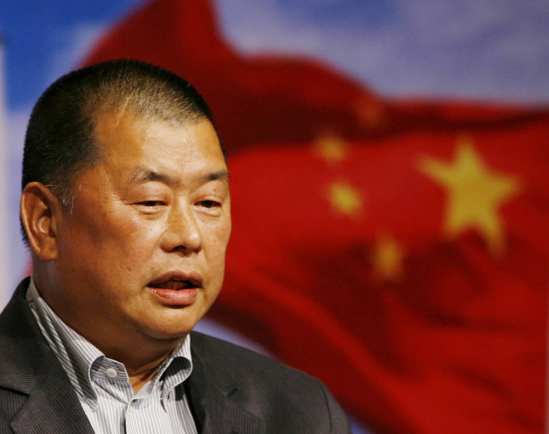 Hong Kong media tycoon Jimmy Lai, then owner of the Hong Kong and Taiwan newspaper Apple Daily, attends the Seminar on Tenth Anniversary of Hong Kong’s Handover organized by Democratic Party in Hong Kong, June 9, 2007. (Credit: Kin Cheung/AP.)