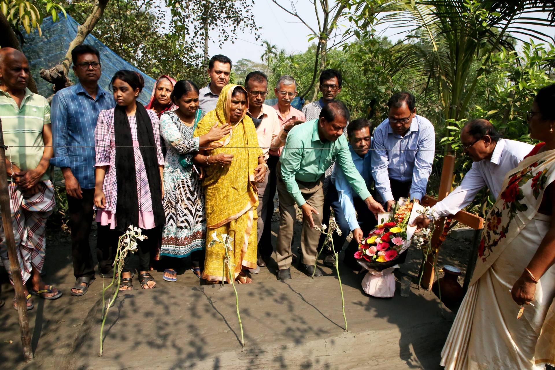 Catholic leaders pay tribute to the young Christian who was killed by an unknown killer at his home in Gopalgonj district in Bangladesh in early 2025. (Credit:: Stephan Uttom Rozario.)